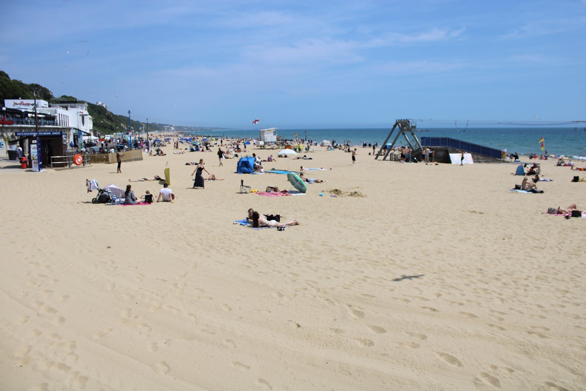 Looking east