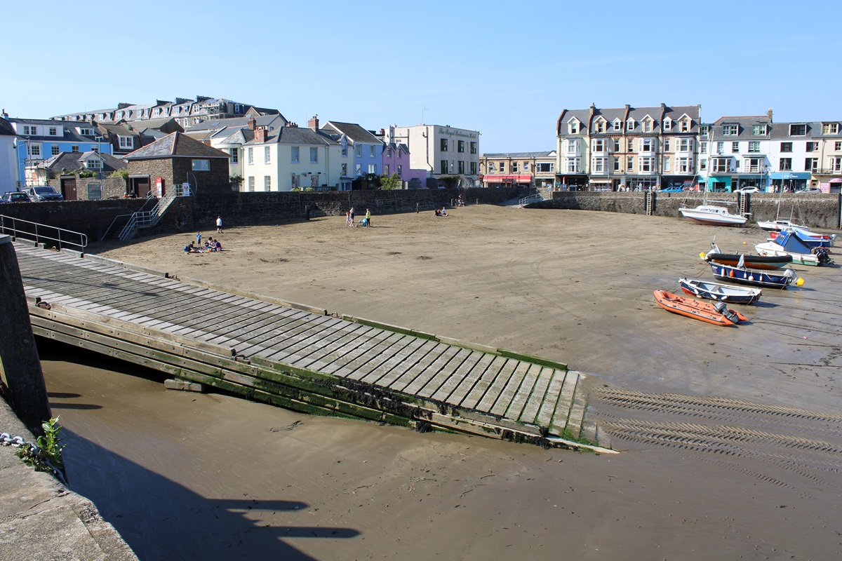 The harbour and town