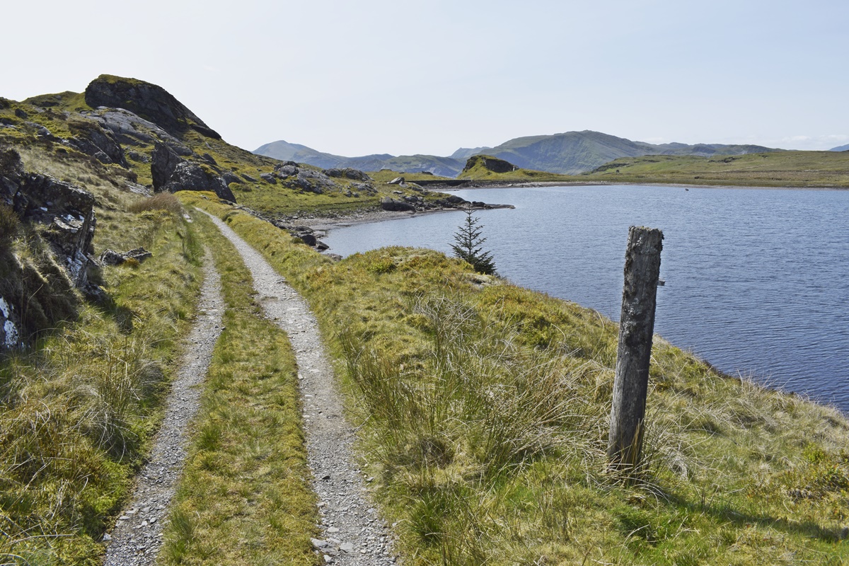 Llyn Bowydd from the tramway