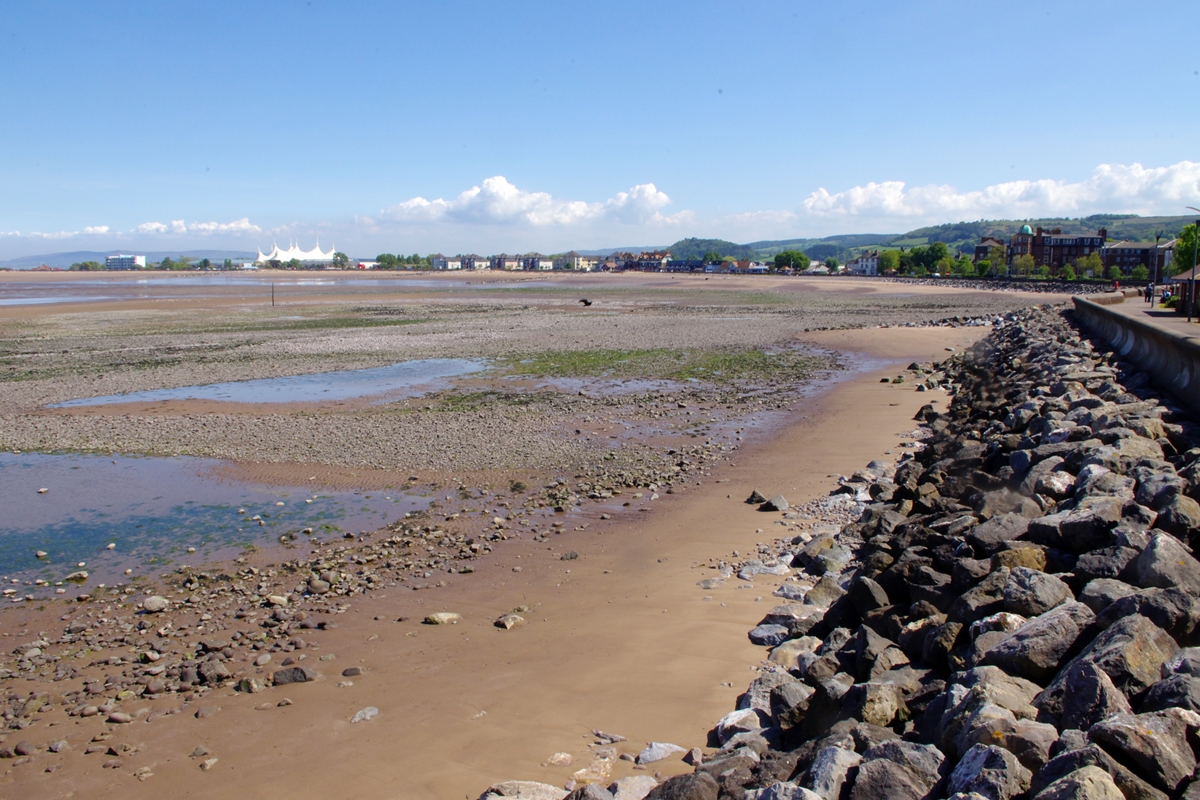 Minehead beach from the west