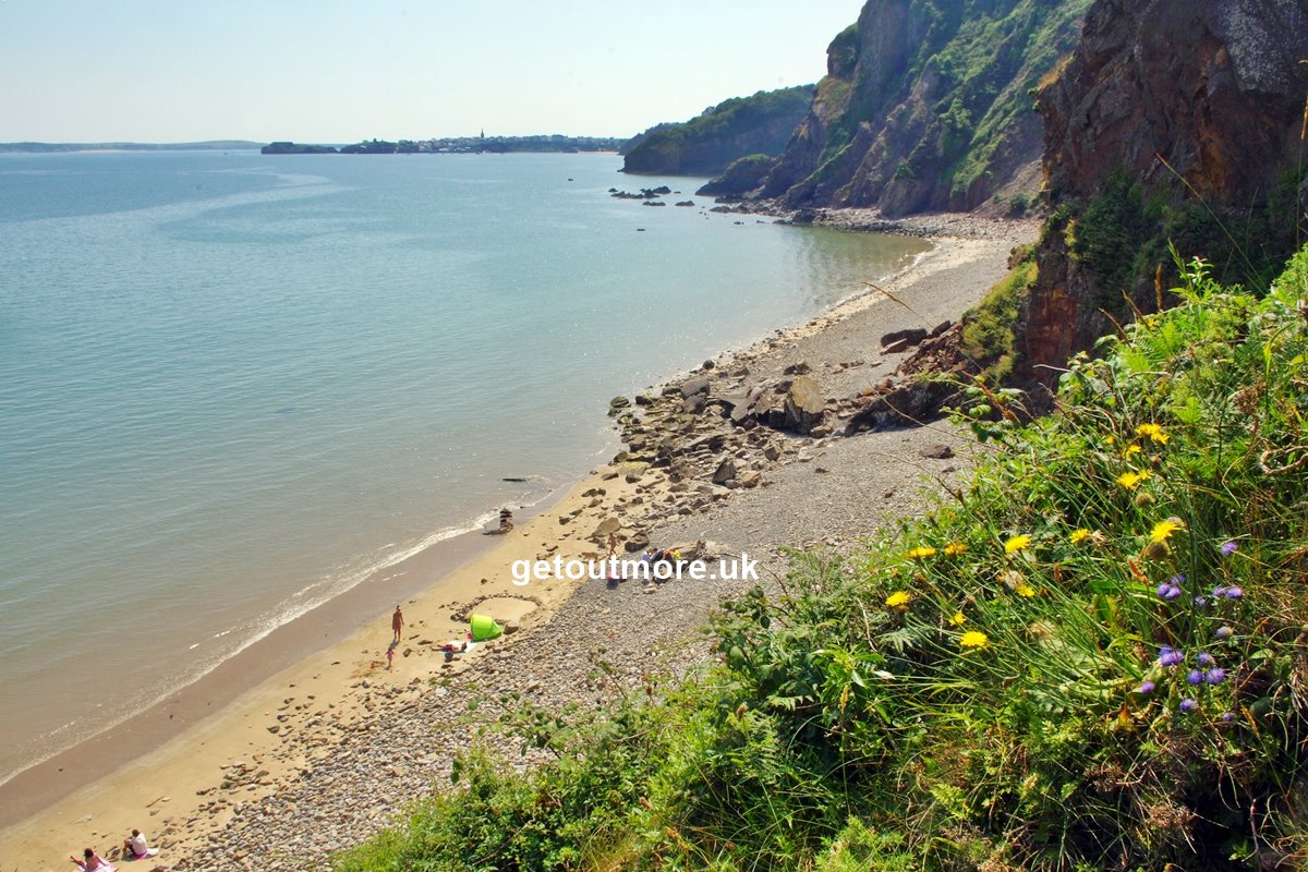 Looking towards Tenby at high tide