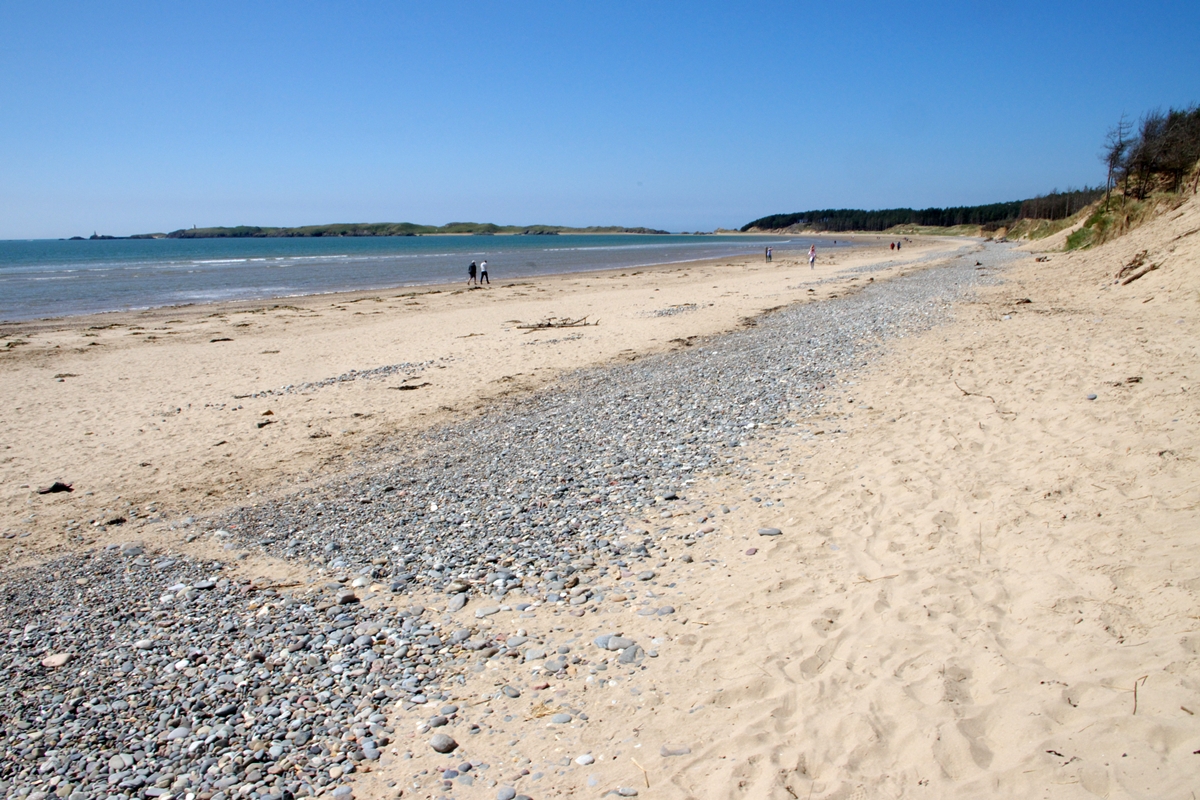 Looking towards Llanddwyn Island