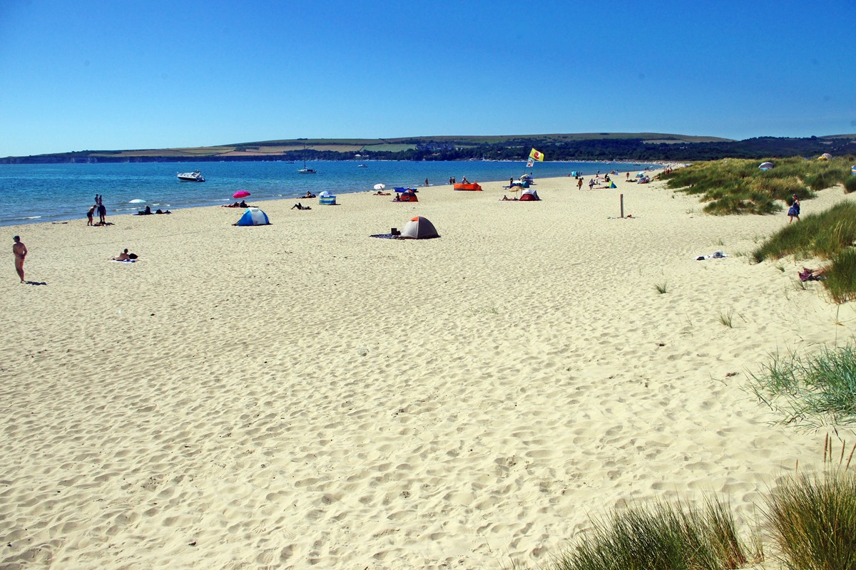 The naturist section of the bay