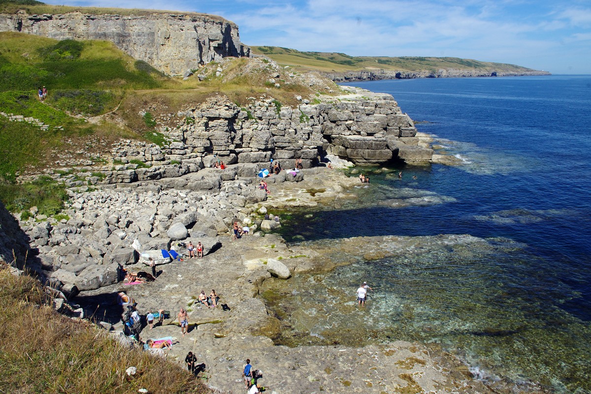 Winspit Quarries Beach