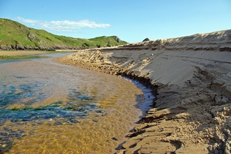 steep sand